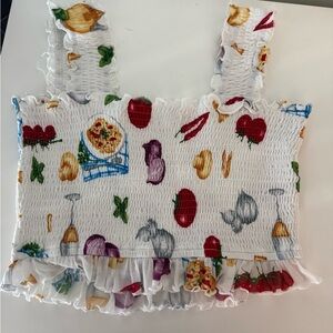 Colorful Printed Women's Top